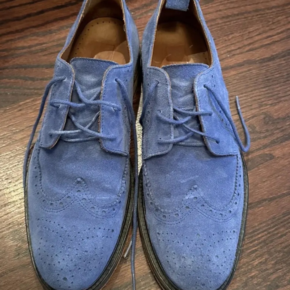 AMI Light Blue Suede Brogue (43)